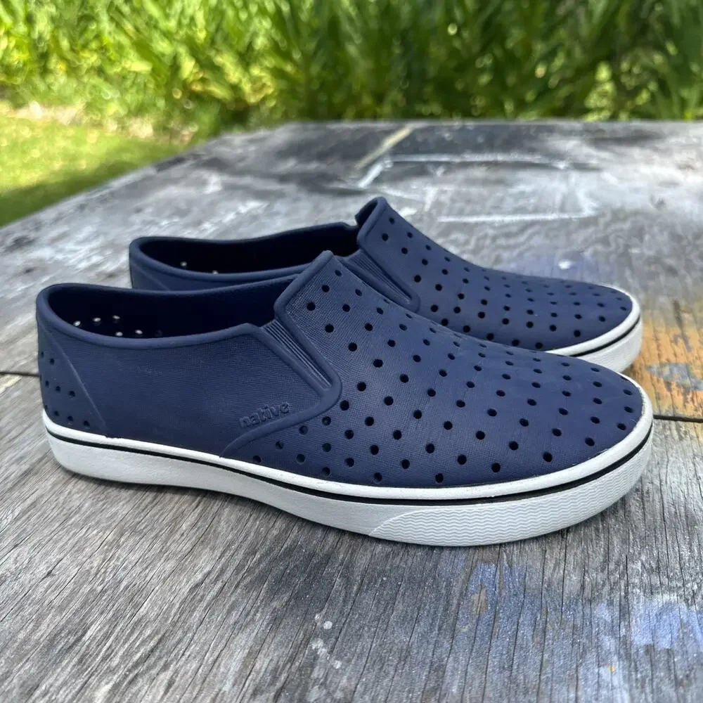Kids Native Shoes Miles Slip-On Sneakers Size Men’s 7 Women’s 9 Navy Blue - BP